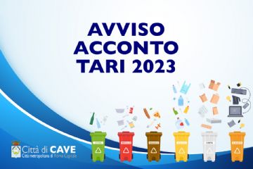 Avviso acconto TARI 2023