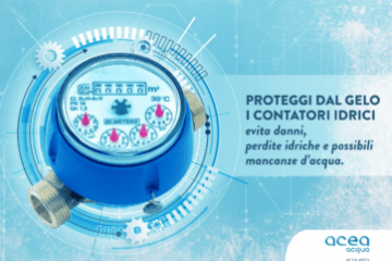 Informativa agli utenti di protezione dei contatori in caso di gelo.